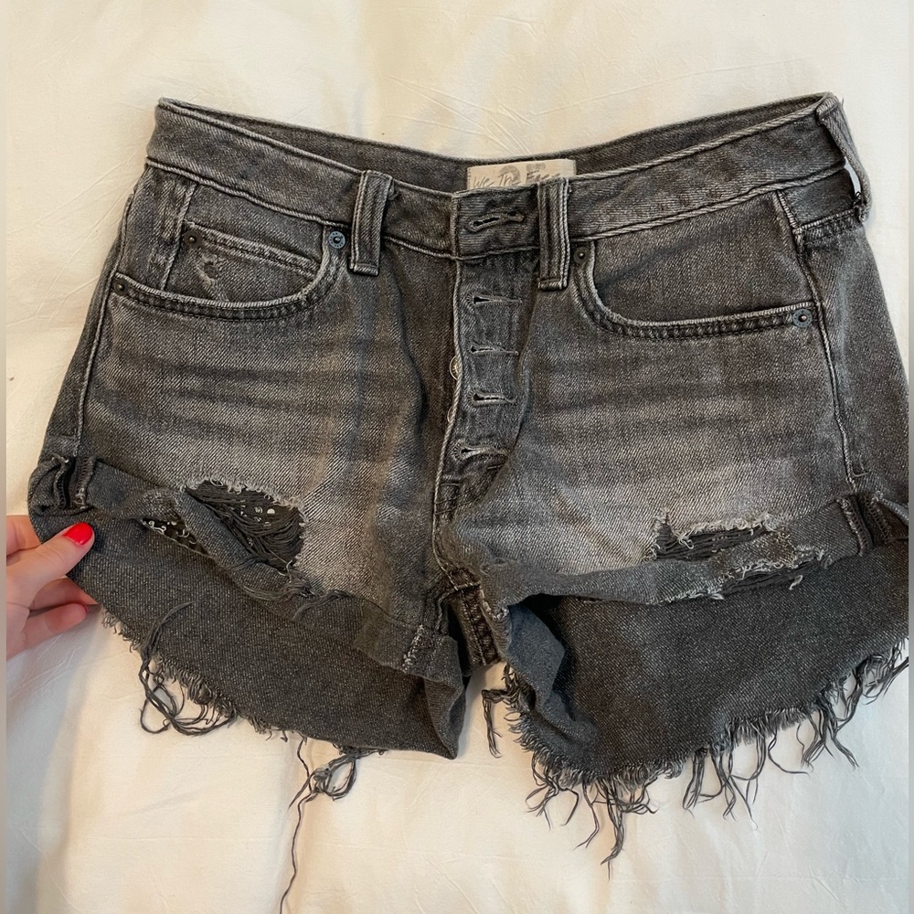 Free people denim shorts